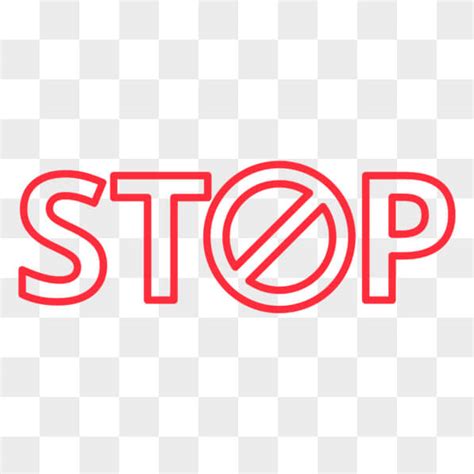 Download Red Stop Sign On Black Background With Stop Word Png Online Creative Fabrica