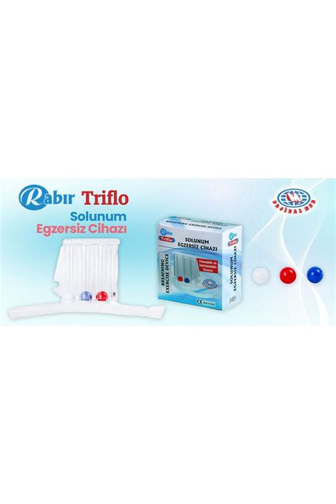 RABIR Triflo Solunum Egzersiz Cihazı 3 Top Üfleme Topu Nefes Egzersizi