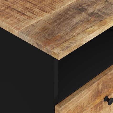 ETO Tables de chevet 2 pcs Bois de manguier solide et d ingénierie