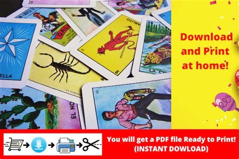 Mexican Loteria Printable Cards Game Cartas De Loteria Mexicana