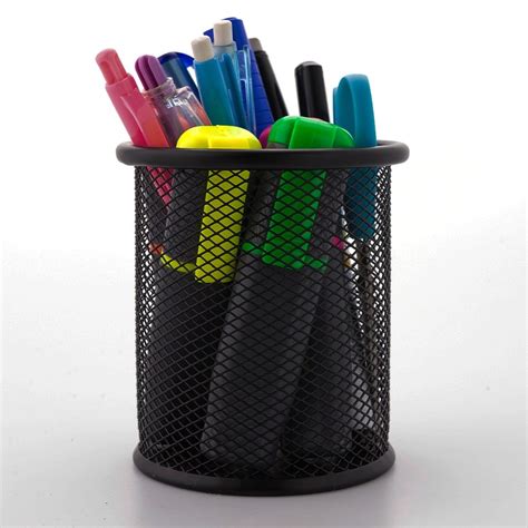 Porta Lapis Organizador de Mesa Escritório Aramado Shopee Brasil