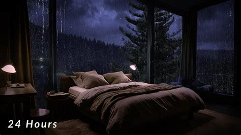 Sleep FASTEST With Heavy Rain For 24 Hours On Cabin Blocks Noise To