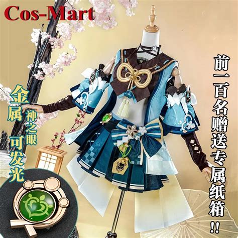 Cos Mart Jogo Genshin Impact Kirara Cosplay Traje Ador Vel Lindo