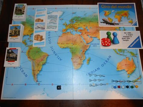 Il Giro Del Mondo Ravensburger 1991 Perfetto Gioco Da Tavola Ebay