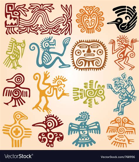 Set - mexican symbols Royalty Free Vector Image