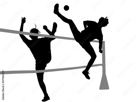 Sepak Takraw Stock Illustration Adobe Stock