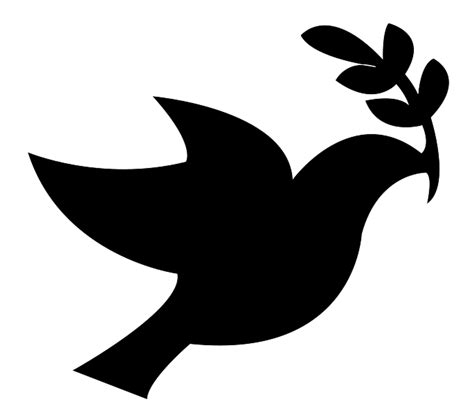 Fileblack Peace Dovesvg Peace Dove Peace Bird Dove And Olive