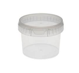 Plastic Bakje Rond Met Deksel 280 Ml Plastic Bakjes Met Deksel