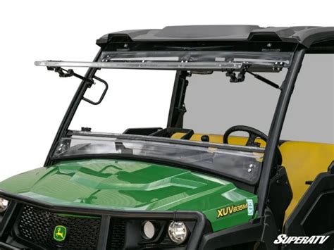 Super Atv Scratch Resistant Flip Windshield For John Deere Gator Xuv 835 And Xuv 865