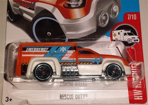 Hot Wheels Rescue Duty Tekli Araba