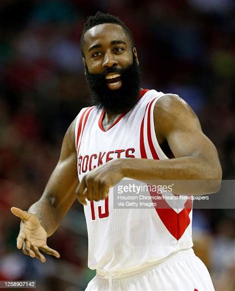 Houston Rockets Guard James Harden Celebrates After His Three Pointer News Photo Getty Images