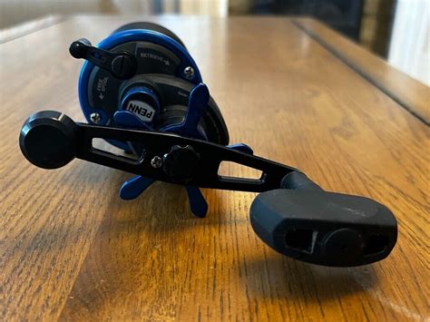 Penn 525 Mag 4 Multiplier Fishing Reel Blue With Penn Case And Thumb