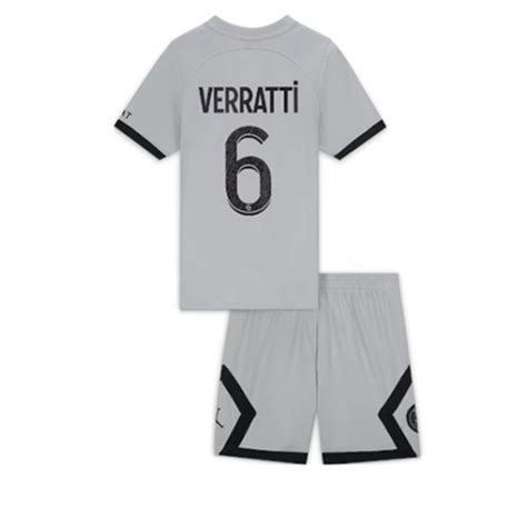 Fu Balltrikots Paris Saint Germain Psg Marco Verratti Kinder Ausw Rts