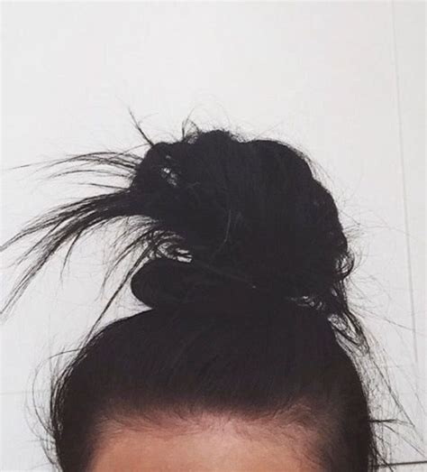 Messy buns | Beautiful buns, Bun hairstyles, Black wavy hair