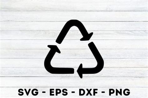 Recycling Symbol Silhouette Svg Graphic By Magaart Creative Fabrica