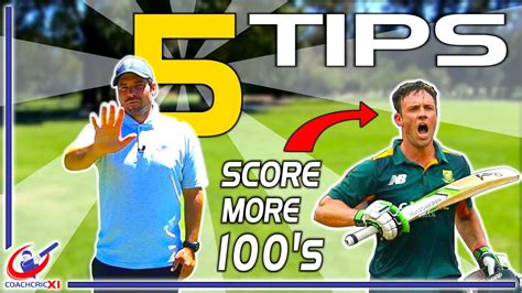 5 Tips To Score More Hundreds Cricket Batting Tips How To Score