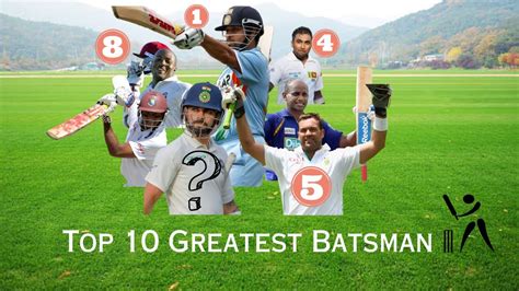 Top 10 Greatest Batsmen Of All Time Legends Of Cricket Youtube