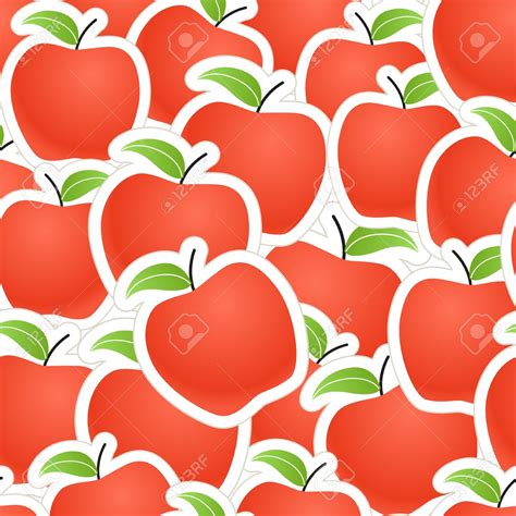 🔥 Free Download Seamless Apples Background Royalty Free Vector Image