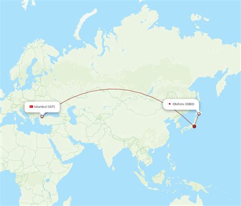 Flights From Obihiro To Istanbul OBO To IST Flight Routes