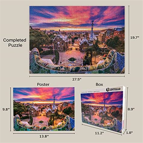 Puzzles Pieces For Adults Park Guell Barcelona Spain Jigsaw