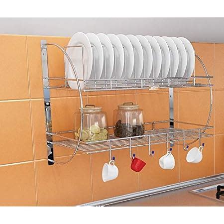 Kinglet Stainless Steel Wallmount Multipurpose Kitchen Rack Dish Stand