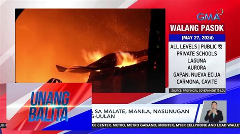 Nasa 10 Pamilya Sa Malate Manila Nasunugan Sa Gitna Ng Pag Uulan