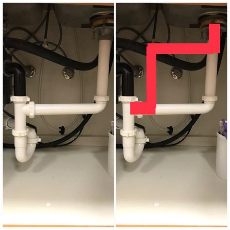 Double Kitchen Sink Drain Plumbing Diagram / How To Install Bathroom