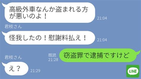 【line】ママ友の高級車を勝手に盗んで事故を起こす泥ママ→強気に開き直る泥棒女に“衝撃の事実”を伝えた時の反応がw ほしゅにっぽん