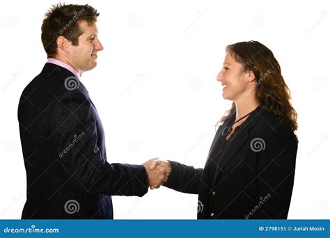 Homme Et Femme Se Serrant La Main Image Stock Image Du Accord Humain