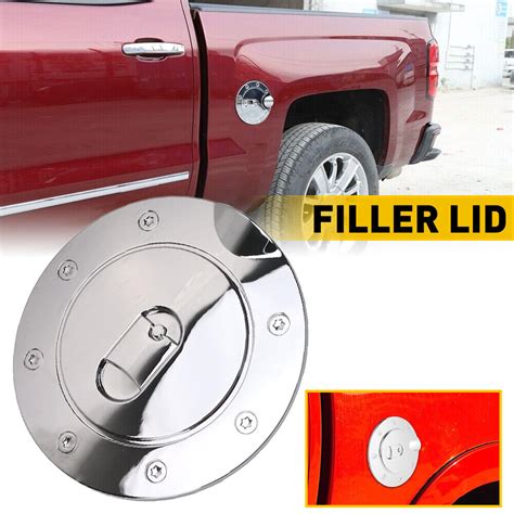 For 07 2008 2009 2010 2011 2012 2013 Chevy Silverado Chrome Fuel Gas Door Cover Ebay