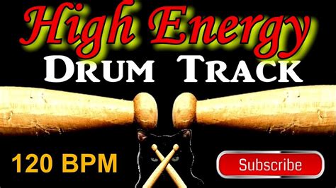 High Energy Funk Rock Drum Track Bpm Instrumental Drum Beat For