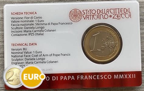 Euro Coincard Vatican Nr Bu Fdc Lamonnaiedelapiece