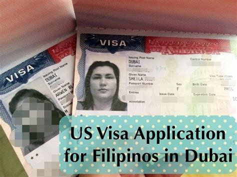 Us Visa Application For Filipinos In Dubai About Me Blog Dubai Visa