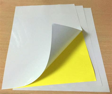 Gsm Adhesive Hot Melt Glue Cast Coated Paper Adhesive Cast Coated