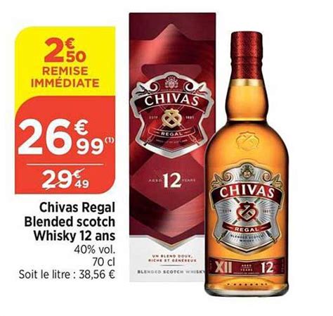 Promo Chivas Regal Blended Scotch Whisky Ans Chez Atac Icatalogue Fr