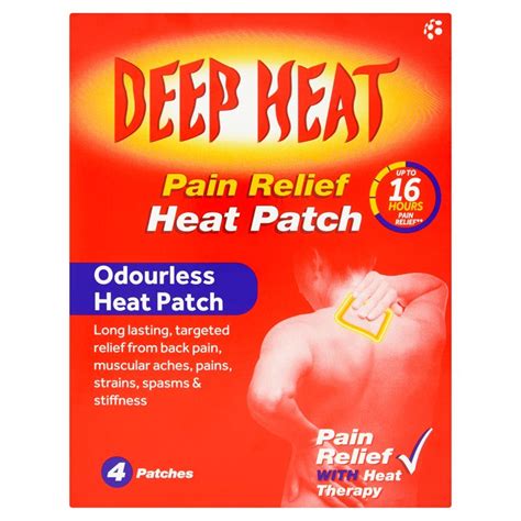 DEEP HEAT PAIN RELIEF PATCH 4 PATCHES - Seif Pharmacies