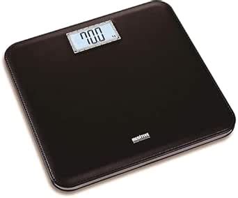 Meditive Digital Human Weighing Scale Leather Look Fiber Body Maximum