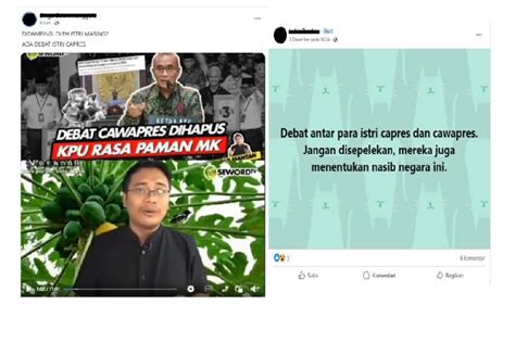 Hoaks Ada Debat Istri Capres Cawapres ANTARA News