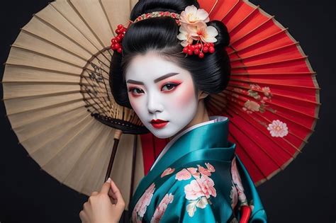 Premium Photo Japanese Geisha In Traditional Costume Photography