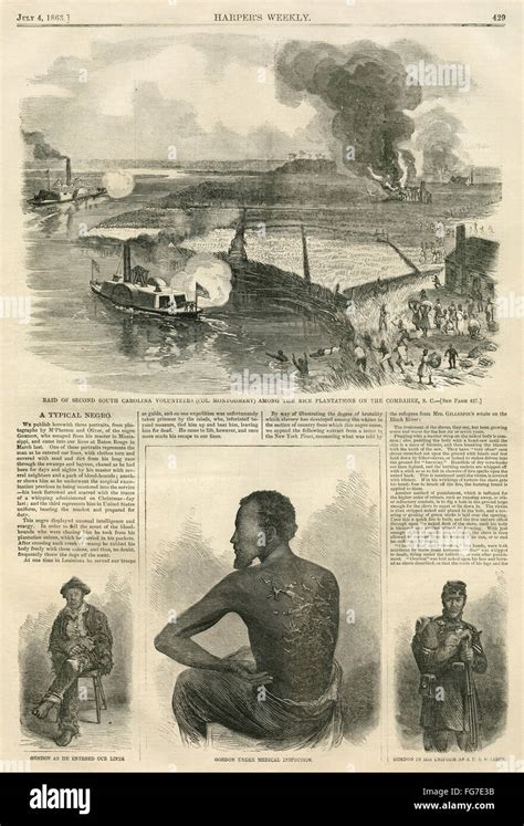 Harper S Weekly 1863 Na Page From Harper S Weekly Describing The Story Of Gordon A