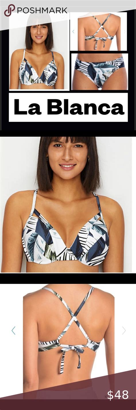 Last One La Blanca Bikini Tropical Print Nwt La Blanca Bikini