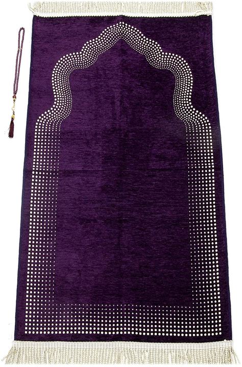 Muslim Prayer Rug Set With Prayer Beads Janamaz And Tasbeeh Etsy