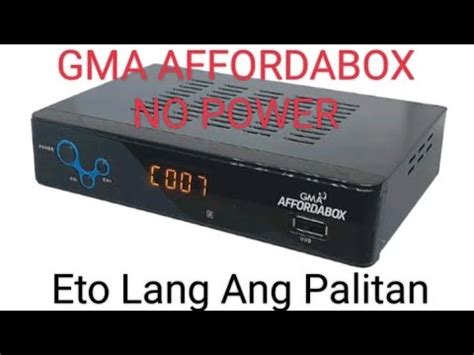 Gma Affordabox Madaling Paraan Pano Ayusin Pag No Power Youtube