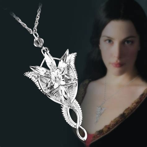 Arwen Sterling Silver Necklace Pendant Lord Of The Rings Etsy