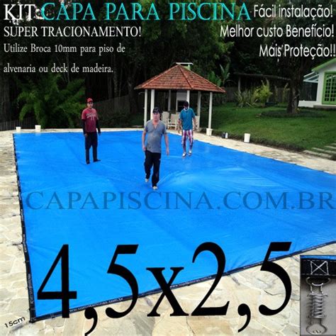 Capa Para Piscina De Prote O E Cobertura Super Lona X M Pp Pe