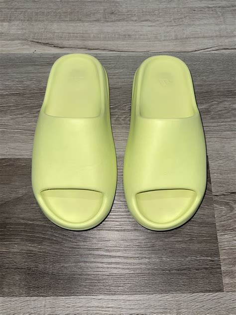 Adidas Yeezy Slide Glow Green 2022 Grailed