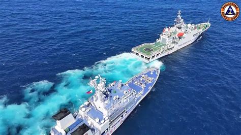 China Coast Guard vessel maneuvers against BRP Teresa Magbanua | Photos ...