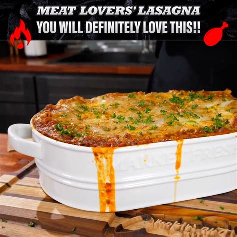 Smokin And Grillin With Ab Shiny And Cheesy Lasagna For Meat Lovers 🥘 Favorite Casseroles