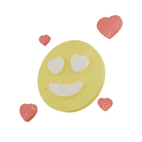 Like Emoji 3d Png 3d Likes Heart Eyes Emoji 3d 3d Rendering Like