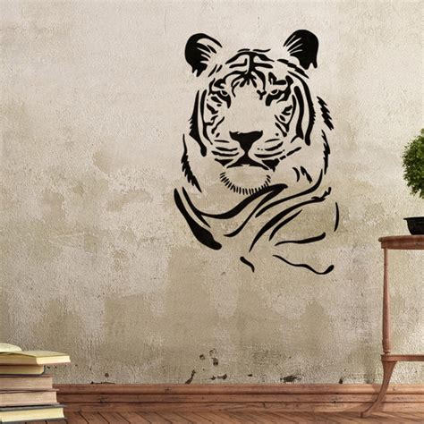 Wall Stencils Tiger Stencil Template for GRAFFITI Better Than | Etsy